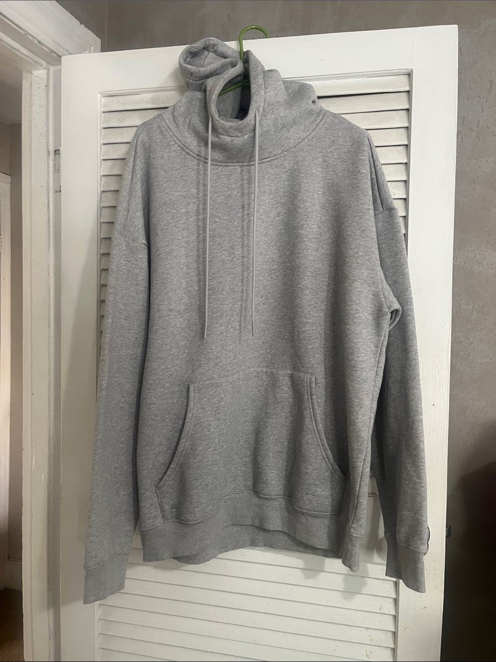 Classic Grey Pullover Hoodie with Kangaroo Pocket